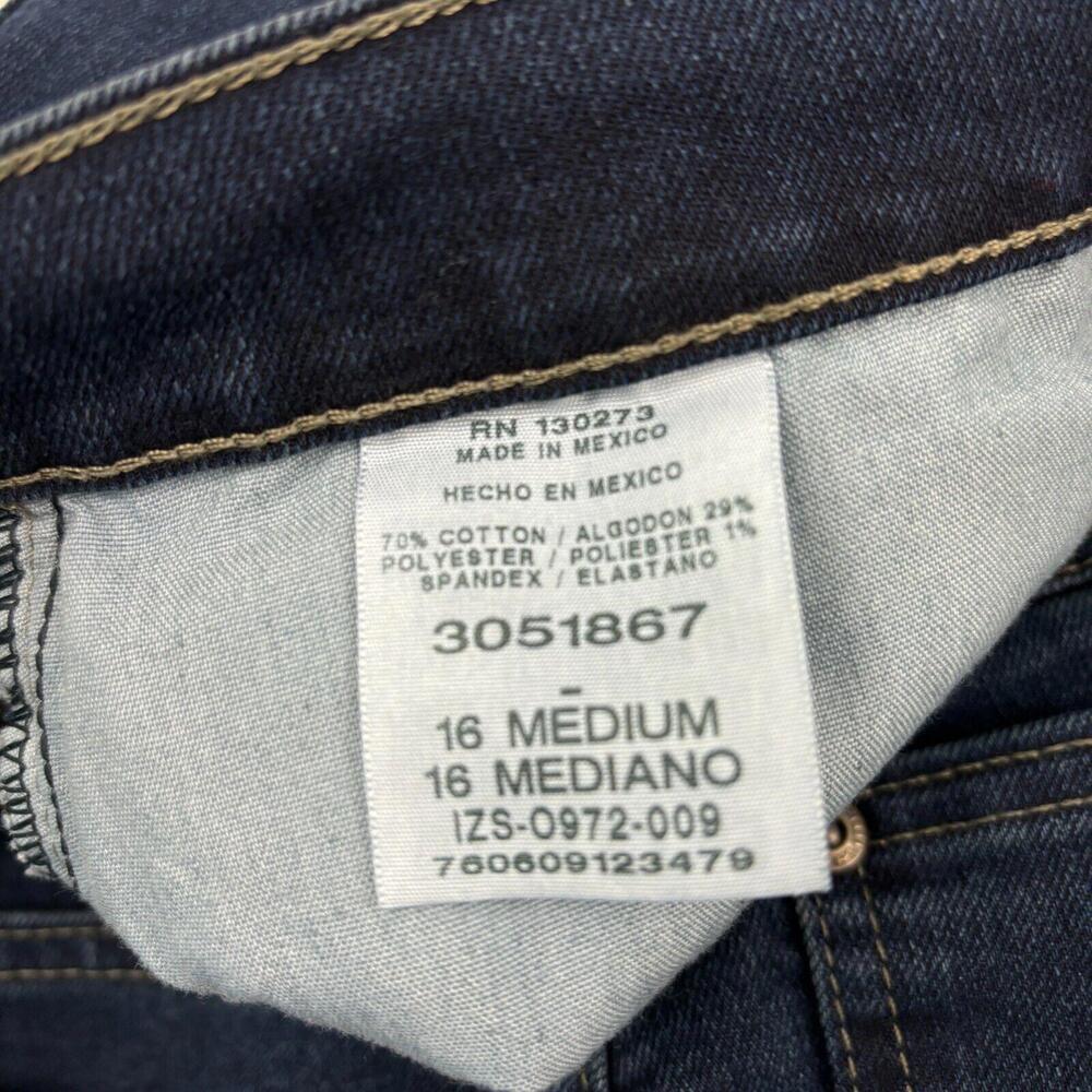 Lee‎ Relaxed Fit Straight Leg Women's size 16 Dark Wash Blue Denim Jeans - Picture 3 of 4